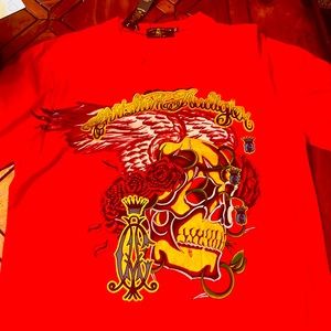 New with tags Christian Audigier t shirt. From clean non smoking no pet home.